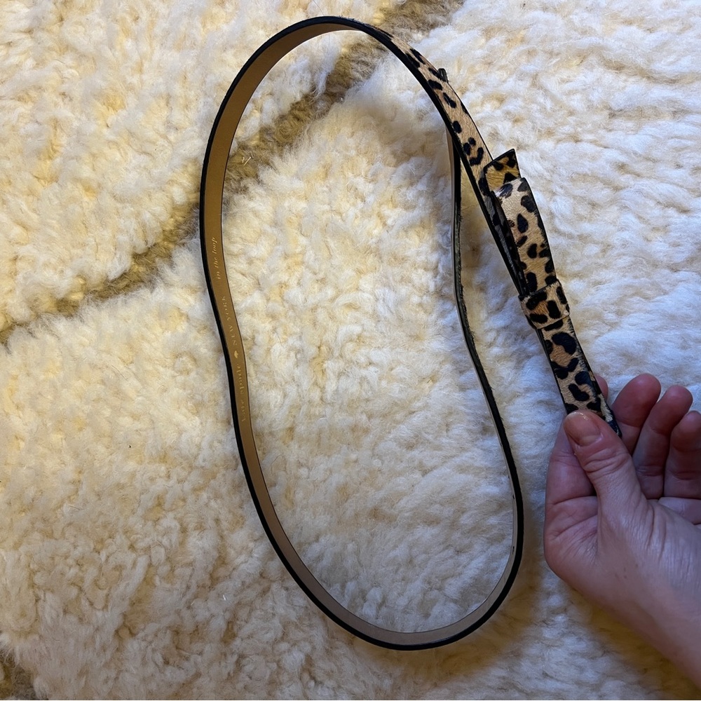 Kate Spade Leopard Belt size XS